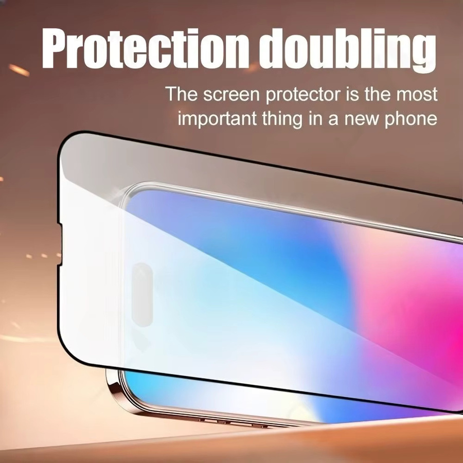 2 Stück ultraklare Displayschutzfolie aus gehärtetem Glas für Apple iPhone 11 bis iPhone 17 Pro Max, transparent - Bild 5