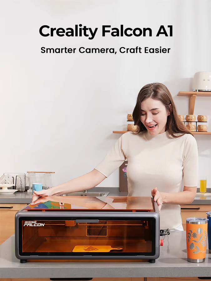 Creality Falcon A1 10W Lasergraviergerät mit intelligenter Materialerkennung, HD-Kamera und CoreXY-Bewegungssystem - Bild 4