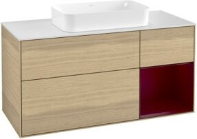 V&B Waschtischunterschrank Finion mit Wandbeleuchtung in Weiß, Breite: 120 cm, Tiefe: 50,1 cm, Höhe: 50,1 cm - Bild 1