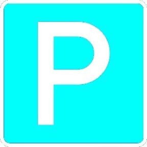 ADCO Parken RAL-Gütezeichen Folie RA1 in Türkis und Aluminium, B/B: 60 x 60 cm - Bild 1
