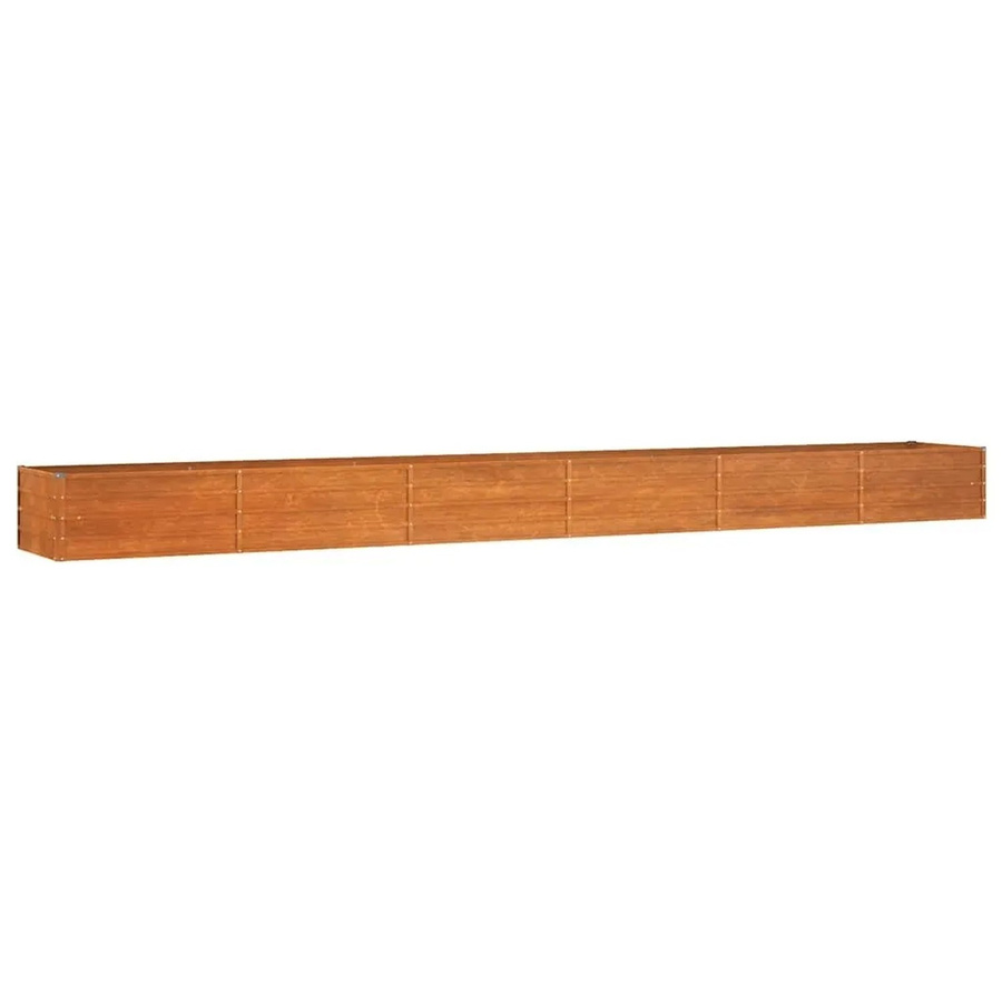 DELUKE Hochbeet ISAK aus Cortenstahl in Braun-antik, unten offen, B/T/H: 600 x 80 x 45 cm - Bild 2