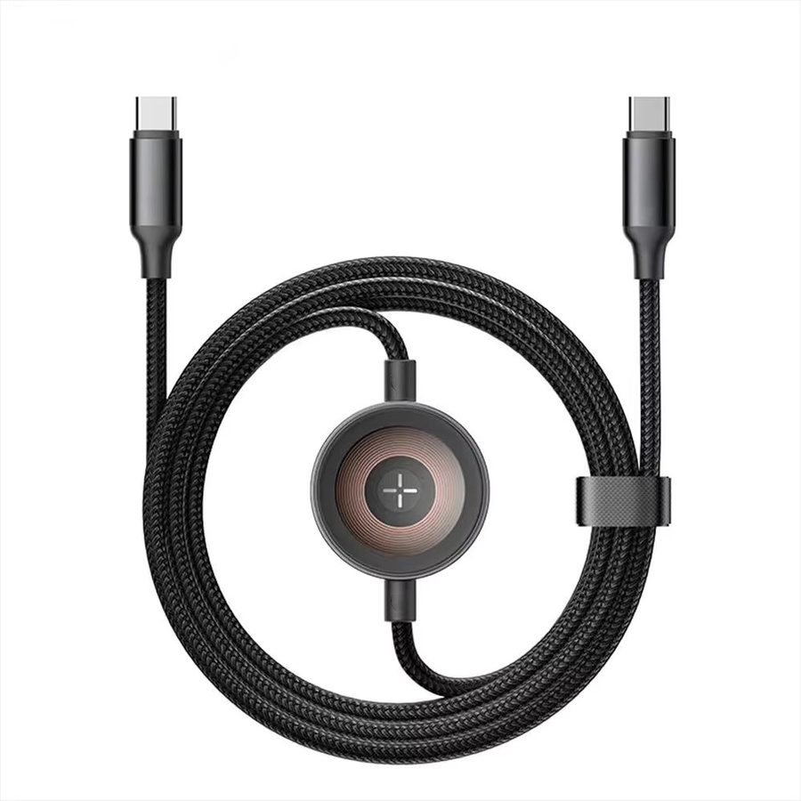 Bonola Uhren-Ladekabel, Typ C zu C, 1,2m, Schwarz, Samsung Galaxy Watch Ultra 8/7/6 - Bild 4