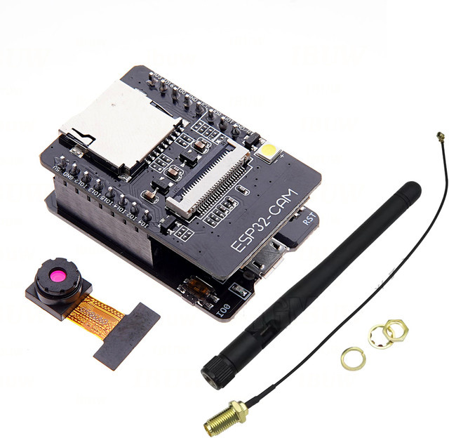 DNIGEF ESP32-CAM-MB Set mit OV3660 Kamera, Micro USB, Bluetooth und 2,4G Antenne in Schwarz - Bild 1