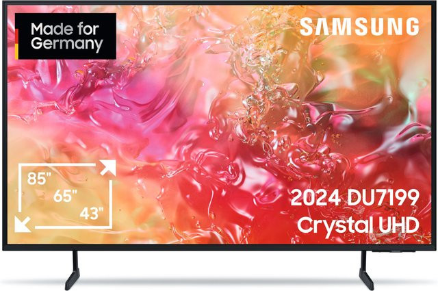 Samsung GU43DU7199UXZG Crystal UHD Smart TV 4K Ultra HD, 108 cm (43 Zoll), Schwarz - Bild 1