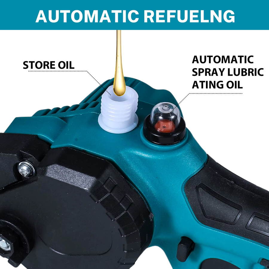Makita Akku-Mini-Handkettensäge 3000 W mit 8 Zoll Sägeblatt für die Holzbearbeitung, kompatibel mit 21 V Akkus - Bild 4