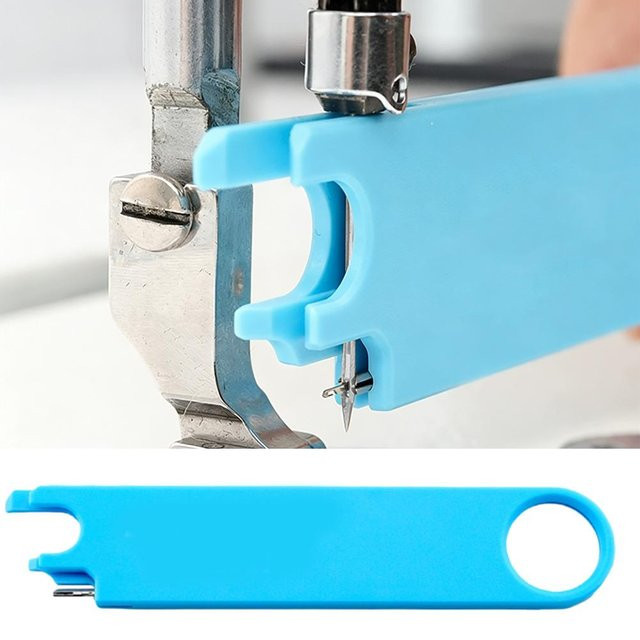 Nadeleinfädler für Hand und Nähmaschine in Blau aus Kunststoff - Bild 1