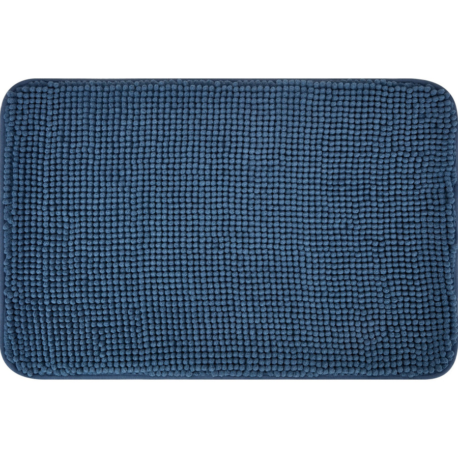 baliv Badematte aus Polyester in Dunkelblau, rutschfest, B: 40 cm, T: 60 cm - Bild 2