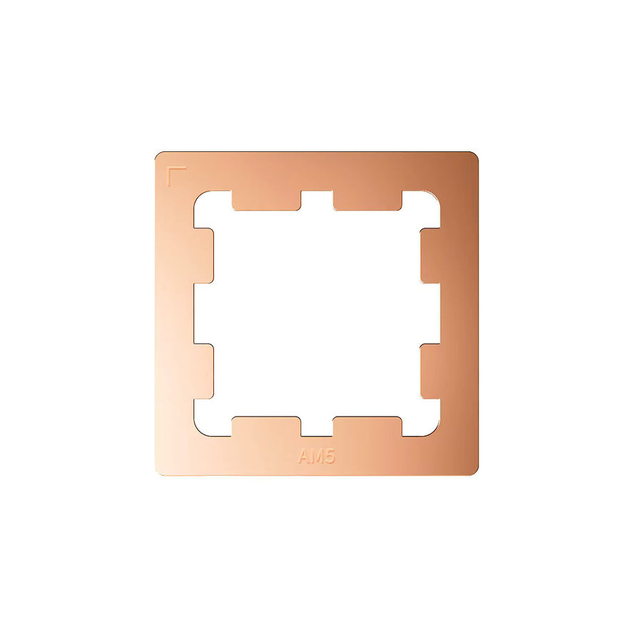 TEUCER AM5 CPU Anti-Biege-Halterung aus reinem Kupfer für AMD 7950X 7900X 7700X 7600X in Braun - Bild 3