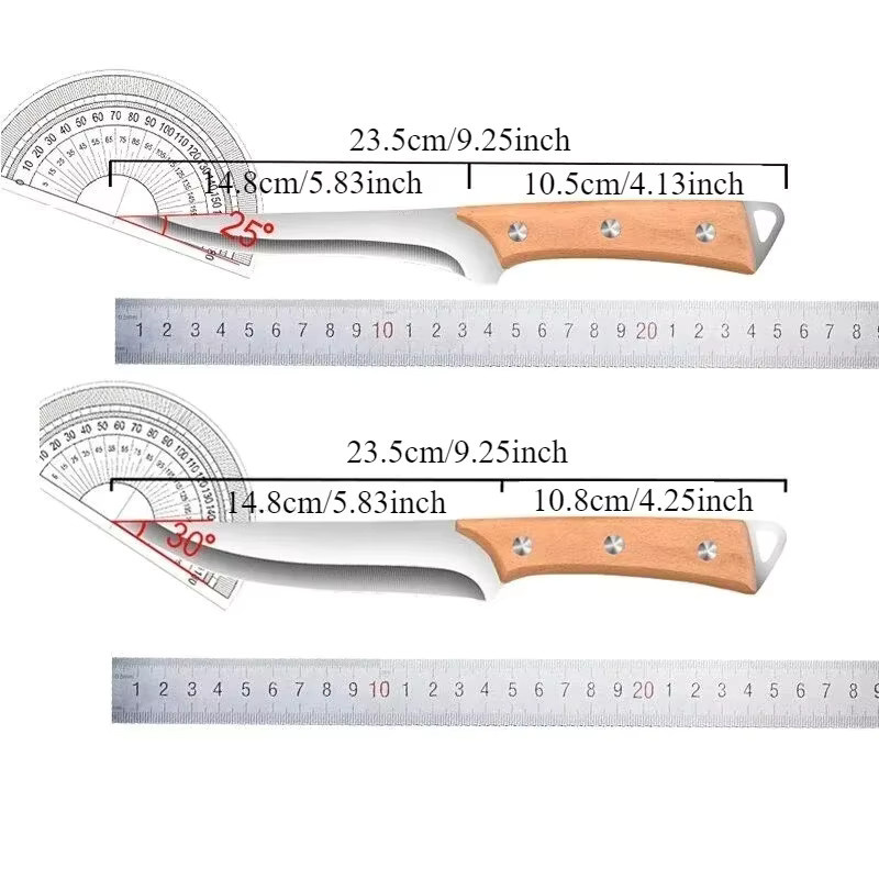 SHENJIU Paring Knife aus Edelstahl und Holz mit Messerschutz für Fleisch und Obst - Bild 5