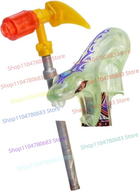 MOC Bausteine Mini-Puppe, leuchtende Schlangen-Spielzeuge, Tiere - Bild 1
