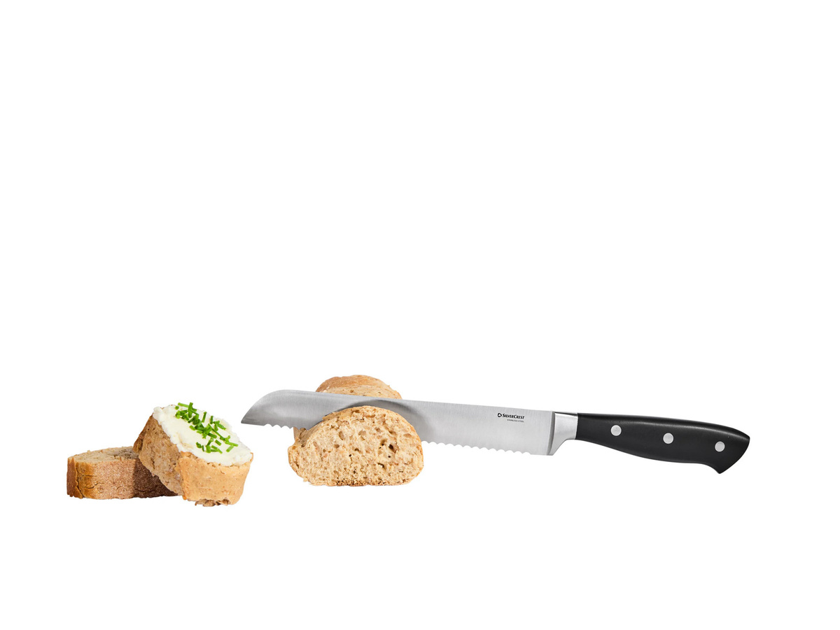 SILVERCREST Brotmesser aus Edelstahl in Silber mit Kunststoffgriff und Spülmaschineneignung - Bild 2