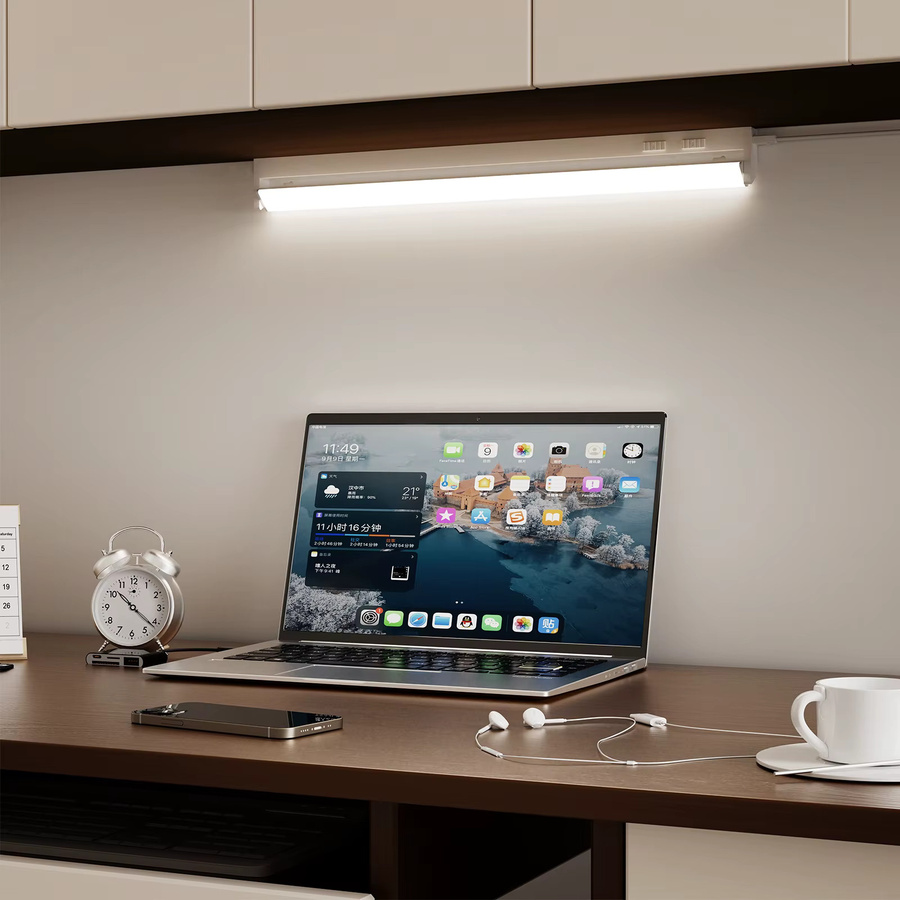PRINCEWAY LED Küchenunterbauleuchte Weiß, schwenkbar und dimmbar, 5 Farbtemperatur Modi, Länge: 61 cm - Bild 5