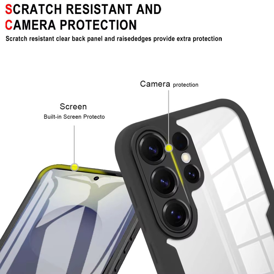 360 Grad Vollschutz Hülle mit Displayschutz für Samsung Galaxy S26 S25 S24 S23 Ultra Plus FE in Grün - Bild 4