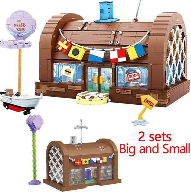 SEMBO BLOCK Spongebob Krusty Krab Restaurant, Bausteine, ab 6 Jahren - Bild 1