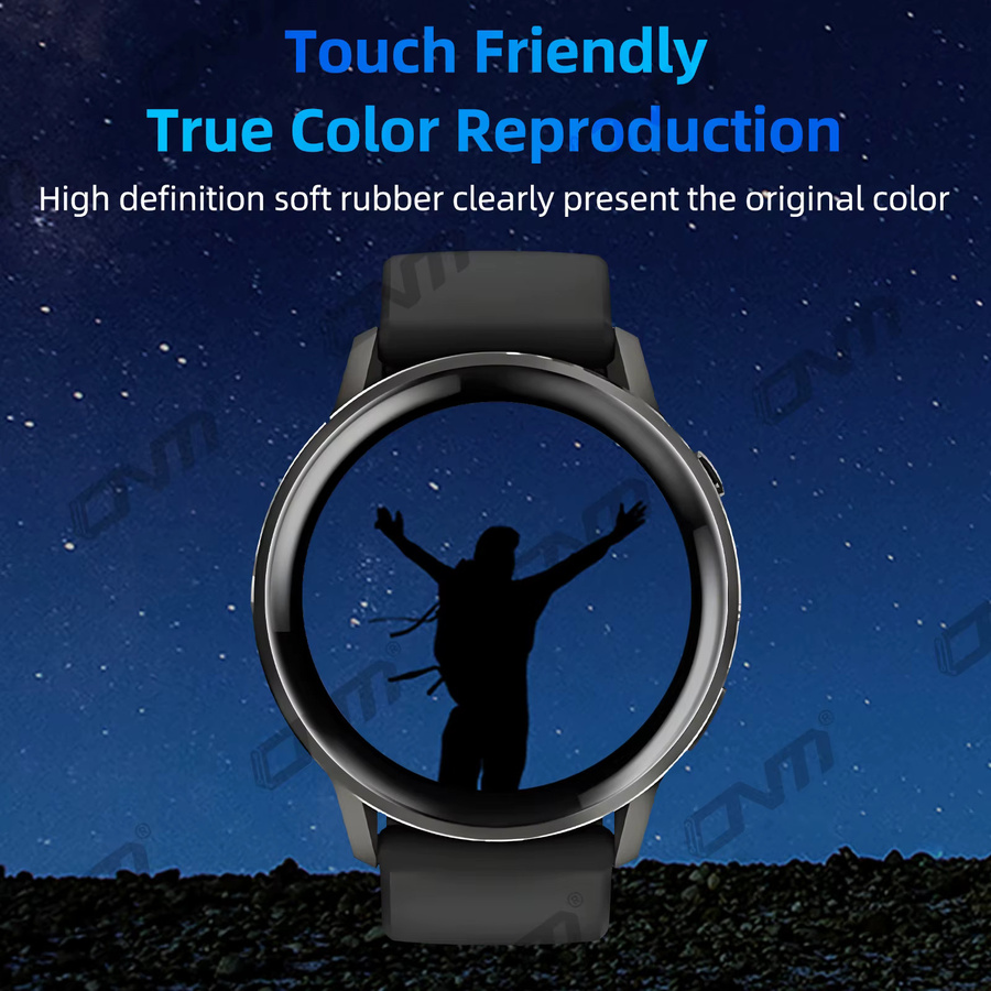 ONM 2-in-1 Schutzfolie und Silikon-Schutzhülle für Garmin Venu 4 41 mm und 45 mm in Schwarz und Pink - Bild 6