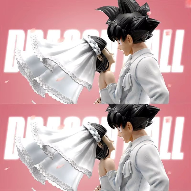 Bandai Dragon Ball Z Goku & Chichi Hochzeitsfigur, PVC-Statue, 31cm - Bild 3