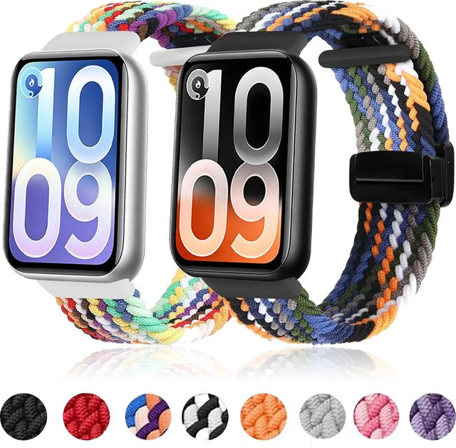 Uhrenarmband Nylon, geflochten, Magnetverschluss, Bunt, Unisex - Bild 1