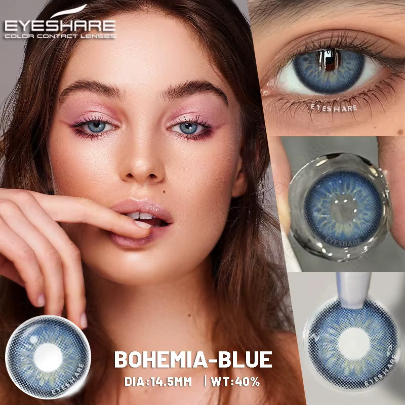 EYESHARE Farbige Kontaktlinsen, Grau, Grün, Blau, Unisex - Bild 2