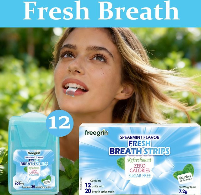 FREEGRIN Mundstreifen Spearmint, Unisex - Bild 1