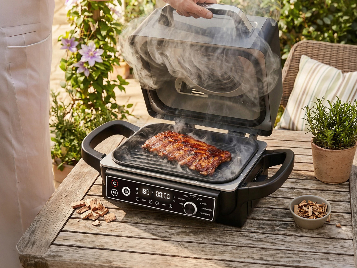 SILVERCREST® Elektrischer Grill und Smoker aus Stahl und Kunststoff - Bild 2