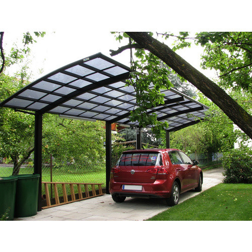 Ximax Doppelcarport Portoforte-60 Tandem in Braun mit Regenrinne und Regenfallrohr, B/T: 270,4 x 982,6 cm - Bild 4
