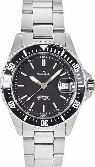 Marcello C. Armbanduhr, Automatik, Keramik, Edelstahl, Schwarz, 40 mm, Herren - Bild 1