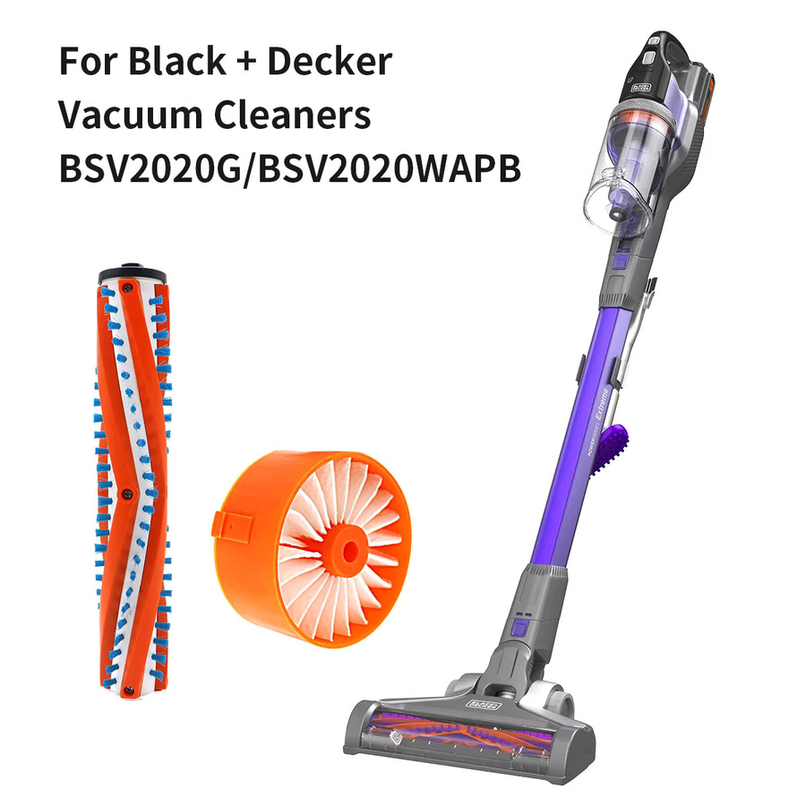 BLACK+DECKER Bürstenrolle und HEPA-Filter Set in Orange für Akku-Staubsauger POWERSERIES BSV2020G BSV2020P BSV2020 - Bild 2