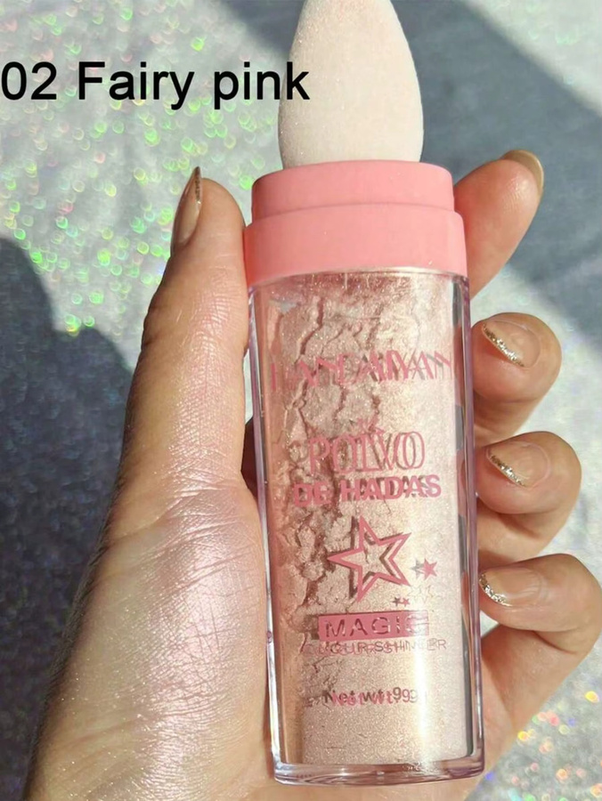 YOCITY Fairy Highlight Patting Powder, Puder, Fairy pink, schimmernd - Bild 4
