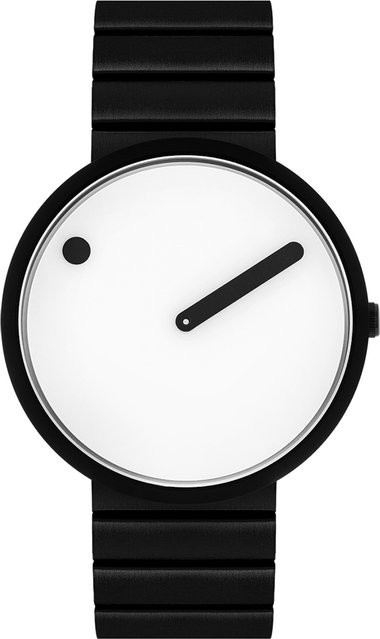 Picto Armbanduhr, Quarz, Edelstahl, Weiß, 40 mm, Unisex - Bild 1