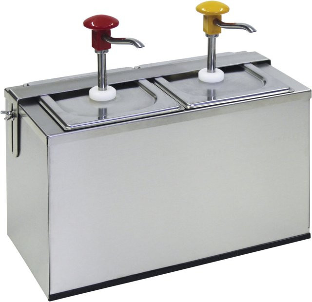 Schneider Druckknopf Dosierspender COOL aus Edelstahl in Silber, Volumen: 3000 ml, B/T/H: 18,5 x 42,5 x 37,5 cm - Bild 1