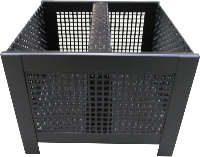 Lienbacher Pelletsbrennkorb eckig, schwarz beschichtet - Bild 1
