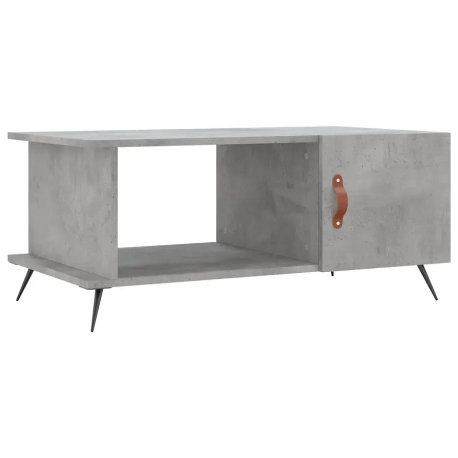 vidaXL Couchtisch in Betongrau aus Holzwerkstoff und Eisen, B/T/H: 90 x 50 x 40 cm - Bild 2