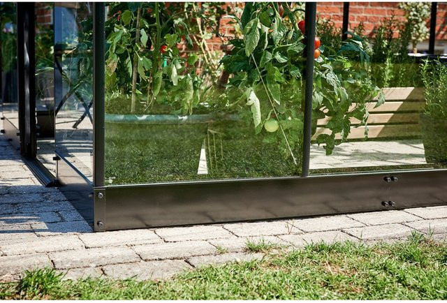 Halls Fundamentrahmen für das Gewächshaus Qube 68 aus Stahl in Schwarz - Bild 1