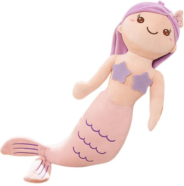 Yiran Health & Beauty Meerjungfrau Fisch Plüschtier, 60cm, ab 14 Jahren - Bild 1