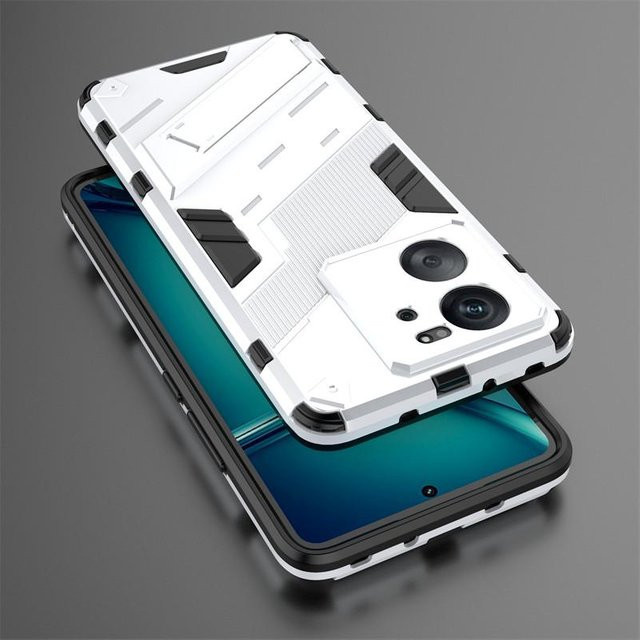 Stoßfeste Armor Schutzhülle aus Silikon und PC für Xiaomi 13T Pro, 12T und 11T 5G in Weiß - Bild 1