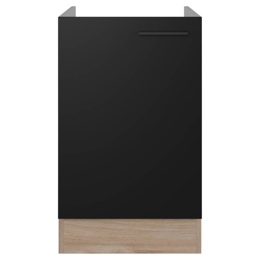 Flex-Well Küchen-Spülenunterschrank Capri in Schwarz Matt mit Antifingerprint-Effekt, B/H/T: 50 x 82,2 x 57 cm - Bild 3