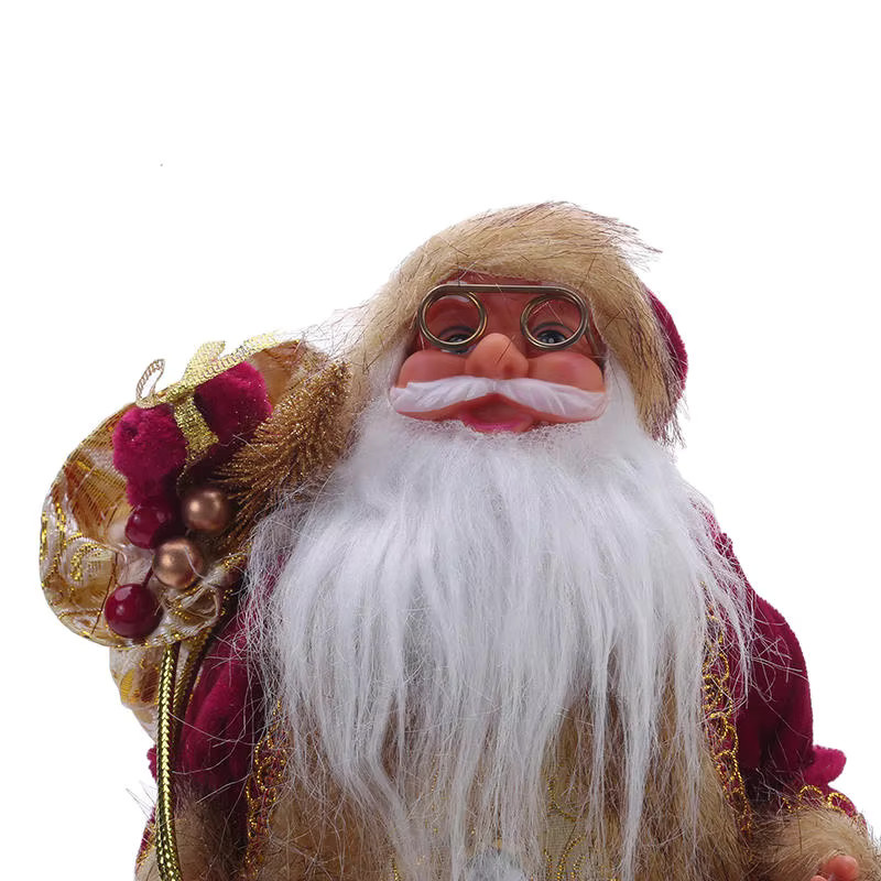 Niedliche Weihnachtsmann-Puppe als Weihnachtsdekoration in Rot, Höhe: 30 cm - Bild 3