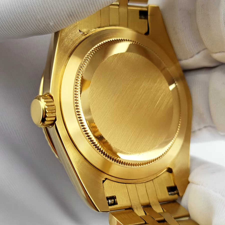 OUMASHI Armbanduhr, Automatik, Edelstahl, Gold, 39 mm, Herren - Bild 2