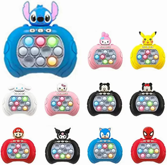 Bandai Stitch Quick Push-Spiel, Pop-up Fidget Bubble, Elektronisches Pop-up-Profi-Spiel - Bild 1
