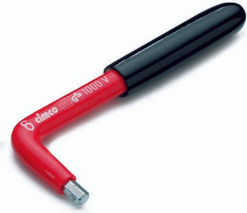 Cimco VDE Innen-Sechskantschraubendreher aus Chrom-Vanadium in Rot mit 6mm Schlüsselweite - Bild 1