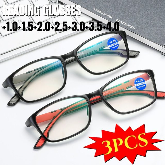 MOYOKA Lesebrille, rechteckig, Vollrand, Kunststoff, transparent - Bild 1
