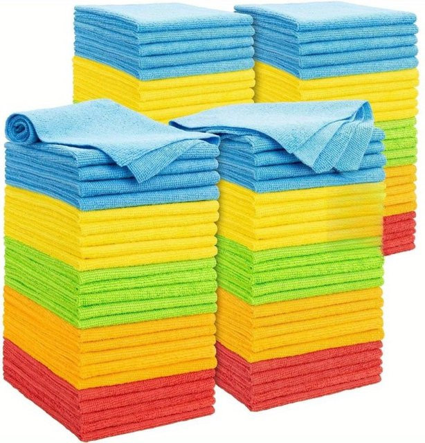 Binchi Fitness Mikrofaser-Reinigungstuch Set, 15 Stück, multicolor, super saugfähig und strapazierfähig - Bild 1