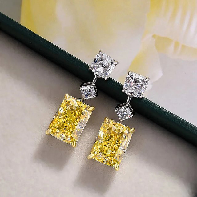 Huitan Ohrringe, Gold, Zirkonia, Damen - Bild 1