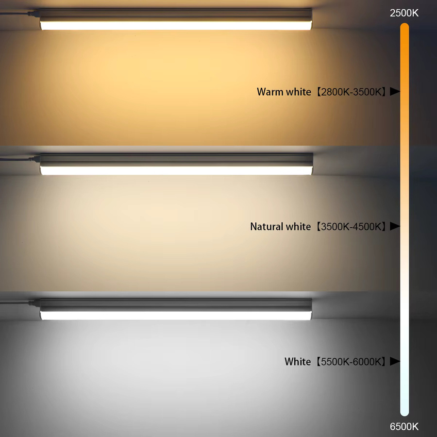 CHNAITEKE LED-Lichtleiste T5 G5, 15 W, Farbe: Weiß, Länge: 50 cm, 220 V, energieeffiziente lineare LED-Röhre für Küche, Garage oder Wohnzimmer - Bild 2