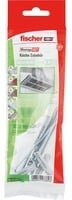 Fischer MontageSet Küche Zubehör mit Dübeln und Schrauben aus Nylon und Stahl in Grau und Weiß - Bild 1