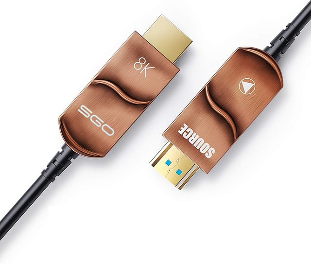Fanakm 8K Glasfaser HDMI 2.1 Kabel mit 48 Gbit/s für 8K bei 60 Hz und 4K bei 120 Hz, HDR, eARC und HDCP 2.2/3D, unidirektional - Bild 1