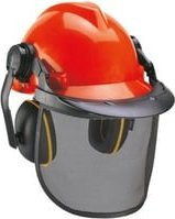 Einhell Forstschutzhelm BG-SH 2 in Orange und Schwarz nach EN 397 - Bild 1