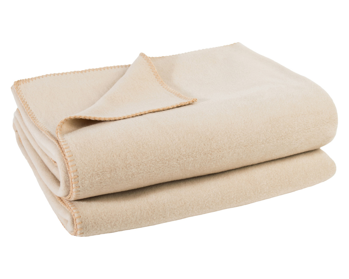Zoeppritz Soft-Fleece Wohndecke 103291 in Schwarz und Beige, flauschig und waschbar bei 30 Grad, Oeko-Tex Standard 100 - Bild 1