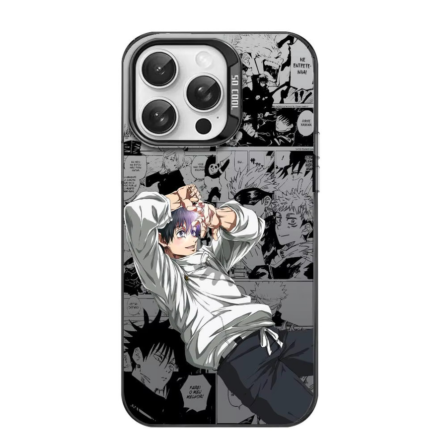 Okkotsu Y-Yuta Anime Handyhülle für iPhone 11 bis 17 Pro Max, Matte Laser Aurora Design, Stoßfest, Multicolour - Bild 5