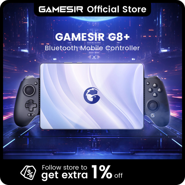GameSir G8 Plus Bluetooth Gaming-Controller mit Hall-Effekt für Nintendo Switch, Schwarz - Bild 1